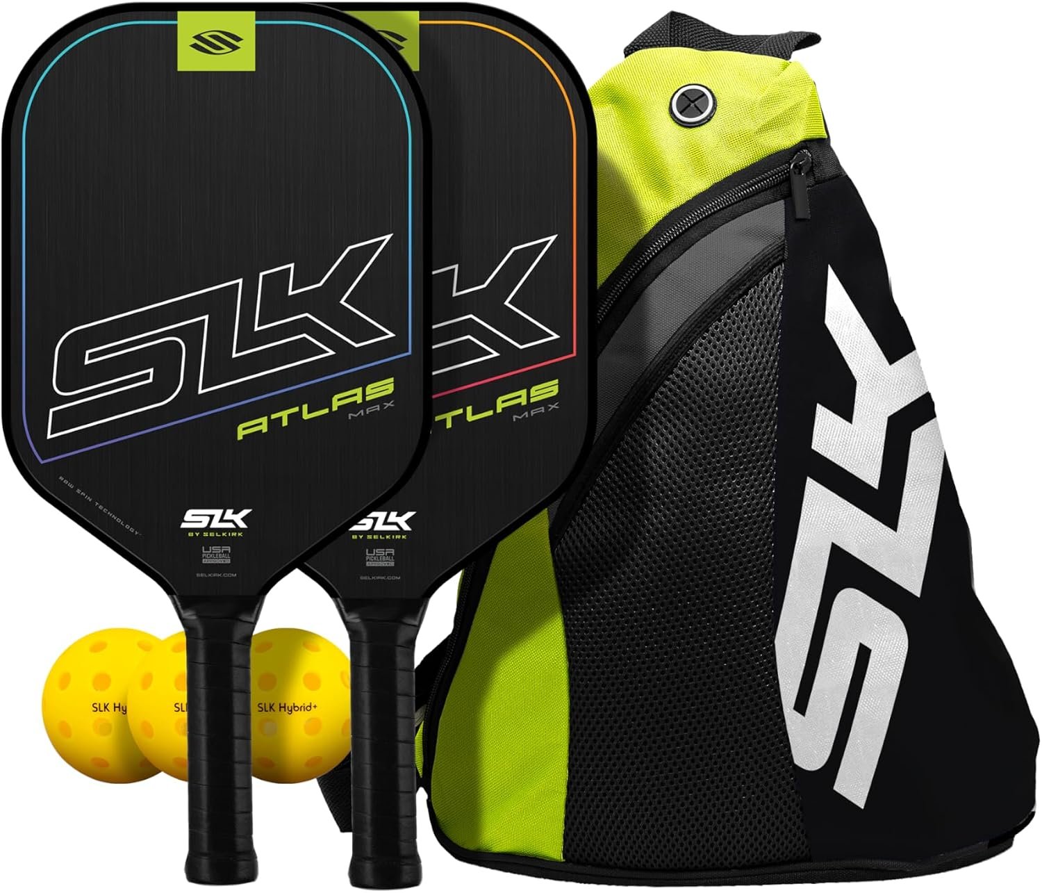 SLK Neo Pickleball Paddles Set blue and orange by Selkirk Sport Pickleball Paddle